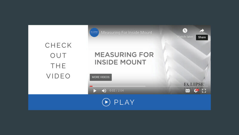 Measuring video inside mount